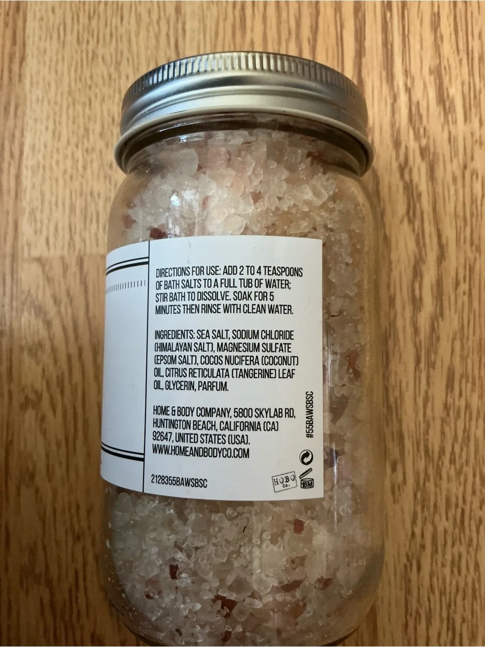 Set of 3 Botanical & Wellness Bath Salts- Lavender/Rose/Tangerine- 16 Oz- New